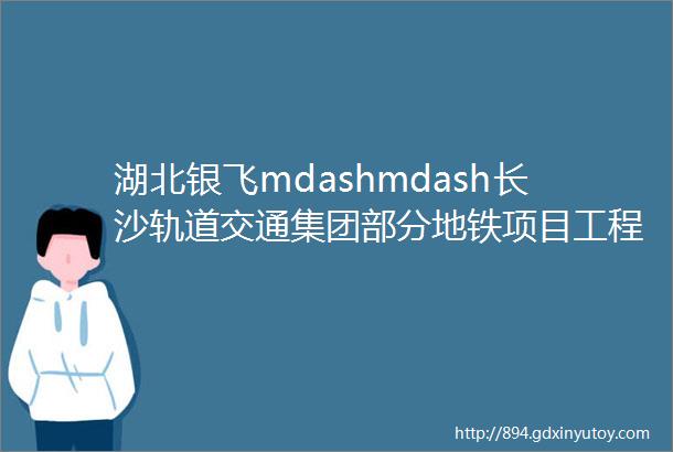 湖北银飞mdashmdash长沙轨道交通集团部分地铁项目工程赏析